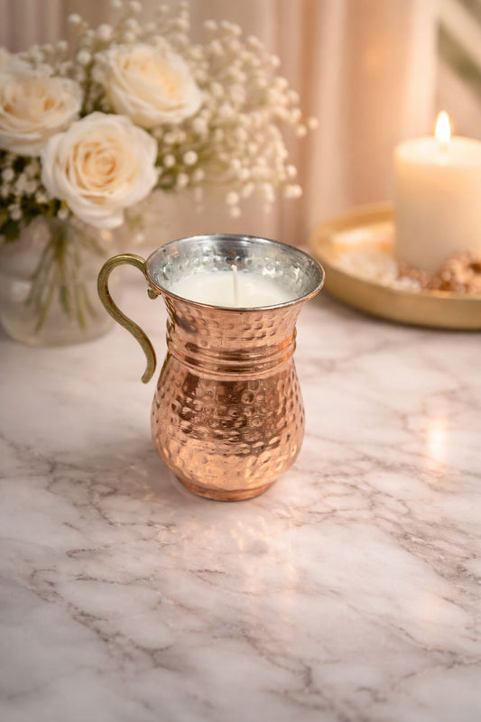 Luxe Koperen Bekerkaars – Warmte met Karakter