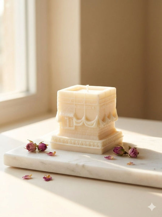 Kabe kaars - Handgemaakte Soja was kaars - Elegant Architectuur Design - Duurzaam & Geurloos - Decoratieve kaars