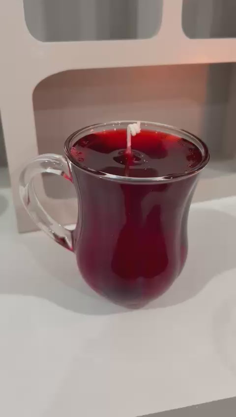 Sfeervolle Thee Kaars in Glas – Warmte in een Kopje